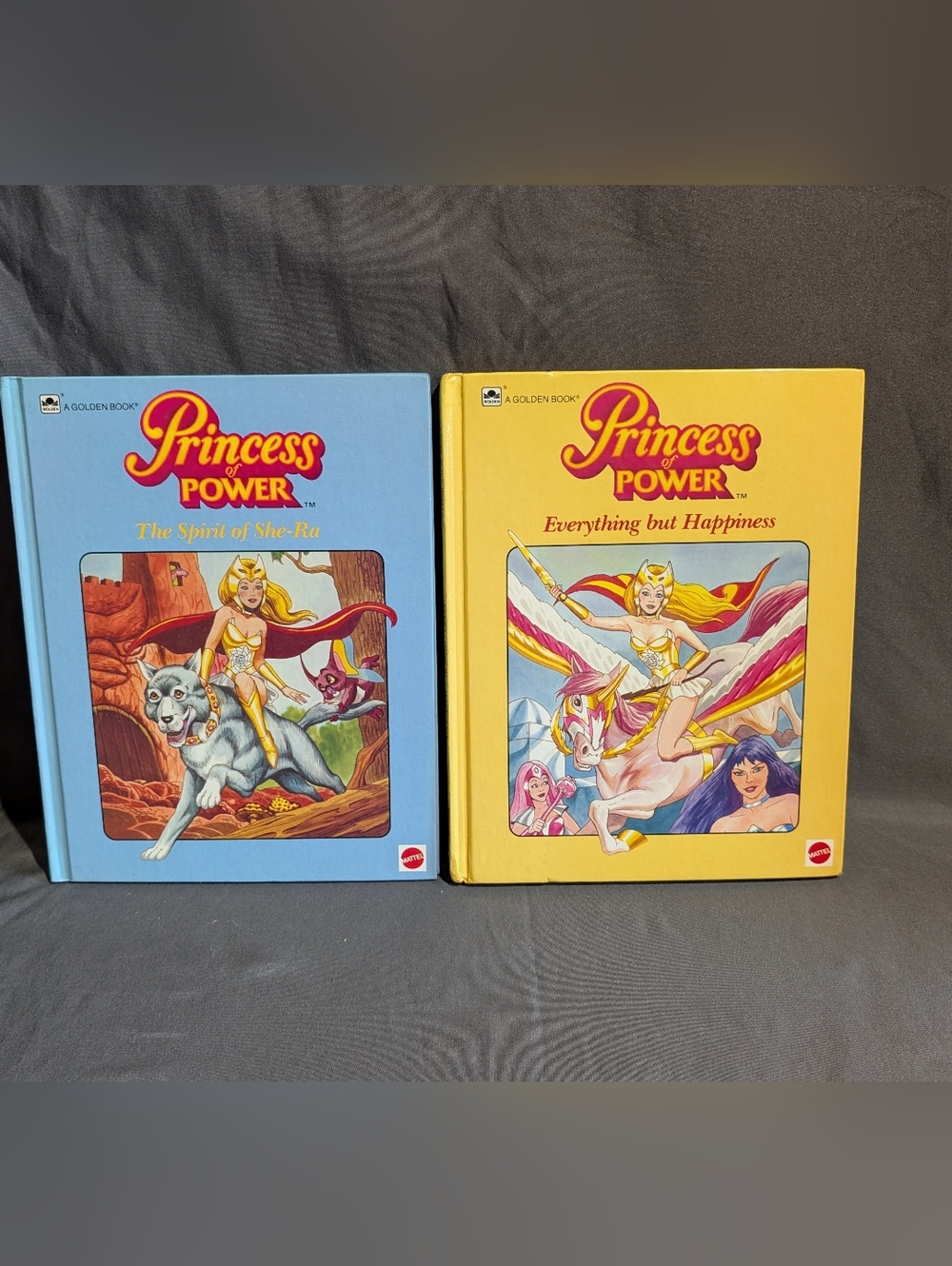 She-Ra Princess of Power Lot Of 2 Books Vtg 1985 Illustrated Hardcover Golden